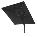 Platinum - Glow Challenger T2 3m Square Anthracite Free Arm Parasol