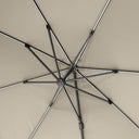 Platinum - Glow Challenger T2 3m Square Champagne Free Arm Parasol