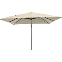 Platinum - Glow Challenger T2 3m Square Champagne Free Arm Parasol