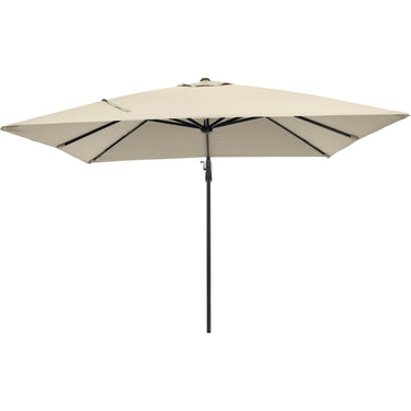 Platinum - Glow Challenger T2 3m Square Champagne Free Arm Parasol