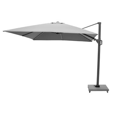 Platinum - Glow Challenger T2 3m Square Luna Grey Free Arm Parasol