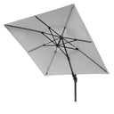 Platinum - Glow Challenger T2 3m Square Luna Grey Free Arm Parasol