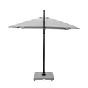 Platinum - Glow Challenger T2 3m Square Luna Grey Free Arm Parasol
