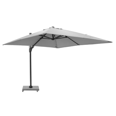 Platinum - Glow Challenger T2 3m Square Luna Grey Free Arm Parasol