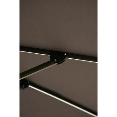 Platinum - Glow Challenger T2 3m Square Premium Havana Taupe Free Arm Parasol