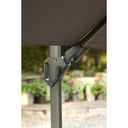 Platinum - Glow Challenger T2 3m Square Premium Havana Taupe Free Arm Parasol