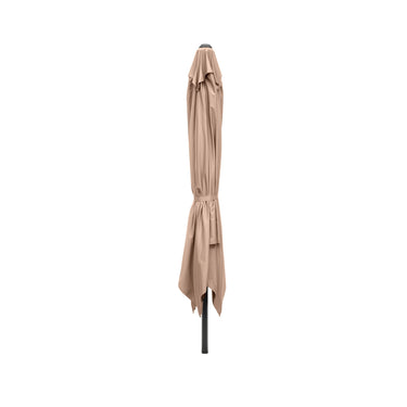 Platinum - Glow Challenger T2 3m Square Taupe Free Arm Parasol