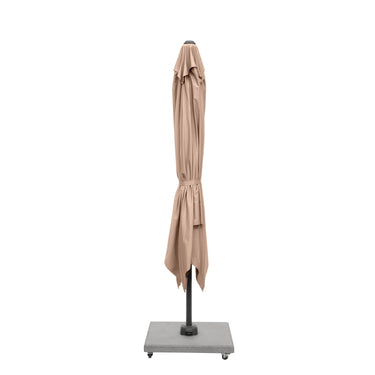 Platinum - Glow Challenger T2 3m Square Taupe Free Arm Parasol