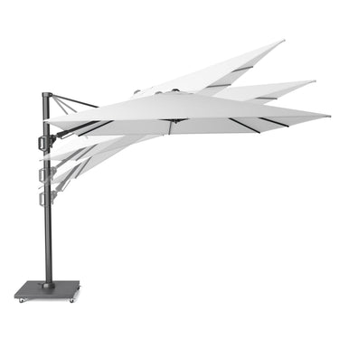 Platinum - Glow Challenger T2 3m Square Taupe Free Arm Parasol