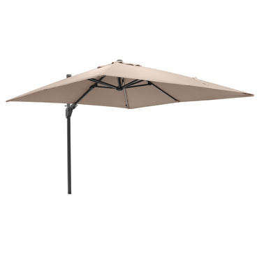 Platinum - Glow Challenger T2 3m Square Taupe Free Arm Parasol