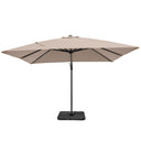 Platinum - Glow Challenger T2 3m Square Taupe Free Arm Parasol