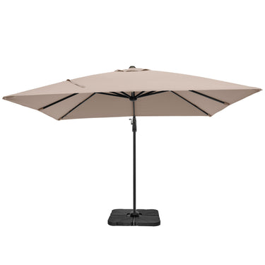 Platinum - Glow Challenger T2 3m Square Taupe Free Arm Parasol