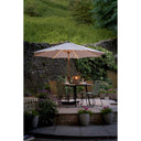 Platinum - Glow Defender 3m Round Luna Grey Centre Pole Parasol