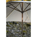 Platinum - Glow Defender 3m Round Luna Grey Centre Pole Parasol