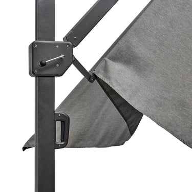 Platinum - Icon Premium T1 4mx3m Rectangular Premium Manhattan Grey Parasol