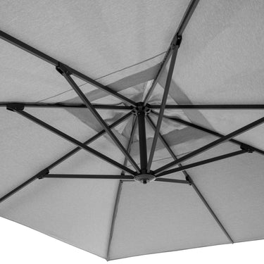 Platinum - Icon Premium T1 4mx3m Rectangular Premium Manhattan Grey Parasol