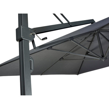 Platinum - Icon Premium T1 4mx3m Rectangular Premium Manhattan Grey Parasol
