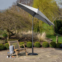 Platinum - Riva 2.5m Round Luna Grey Parasol