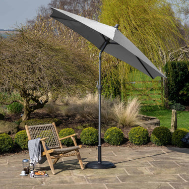 Platinum - Riva 2.5m Round Luna Grey Parasol