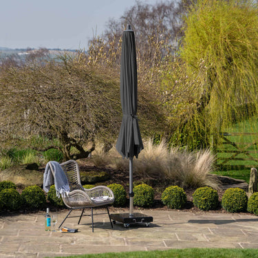 Platinum - Riva 3.5m Round Anthracite Parasol