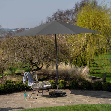 Platinum - Riva 3.5m Round Anthracite Parasol