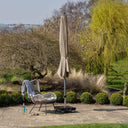 Platinum - Riva 3.5m Round Taupe Parasol