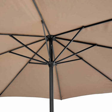 Platinum - Riva 3.5m Round Taupe Parasol