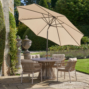 Platinum - Riva 3m Round Champagne Parasol
