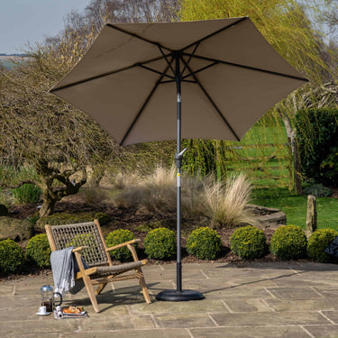 Platinum - Riva 3m Round Taupe Parasol