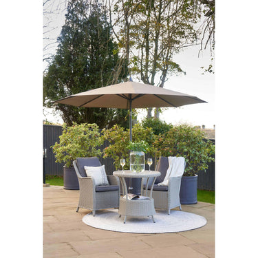 Platinum - Riva Premium 3m Round Havana Taupe Parasol