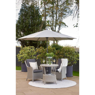 Platinum - Riva Premium 3m Round Manhattan Grey Parasol