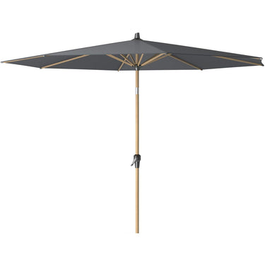 Platinum - Riva Teak 3m Round Anthracite Parasol
