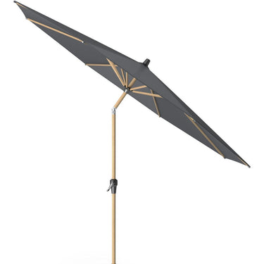 Platinum - Riva Teak 3m Round Anthracite Parasol