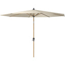 Platinum - Riva Teak 3m Round Champagne Parasol