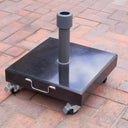 Platinum - Rome Polished Black Granite 40KG Wheeled Parasol Base