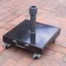 Platinum - Rome Polished Black Granite 40KG Wheeled Parasol Base