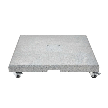 Platinum - Salerno Hammered Grey Granite 90KG Wheeled Parasol Base