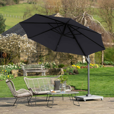 Platinum - Voyager T1 3m Round Anthracite Free Arm Parasol