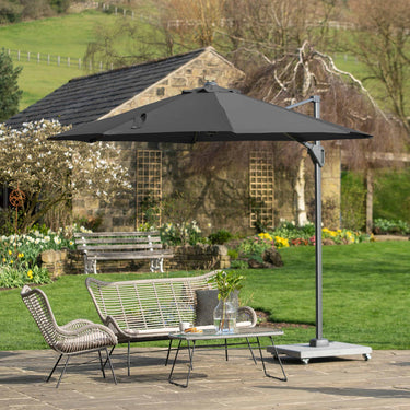 Platinum - Voyager T1 3m Round Anthracite Free Arm Parasol