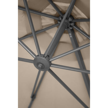 Platinum - Voyager T1 3m Round Champagne Free Arm Parasol