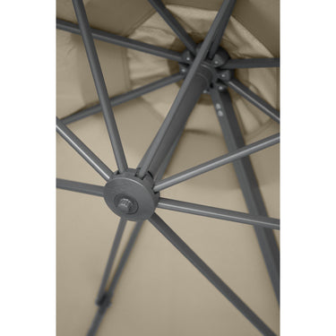 Platinum - Voyager T1 3m Round Champagne Free Arm Parasol