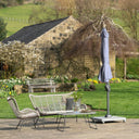 Platinum - Voyager T1 3m Round Luna Grey Free Arm Parasol