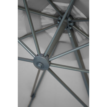 Platinum - Voyager T1 3m Round Luna Grey Free Arm Parasol