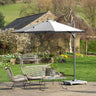 Platinum - Voyager T1 3m Round Luna Grey Free Arm Parasol