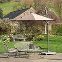 Platinum - Voyager T1 3m Round Taupe Free Arm Parasol