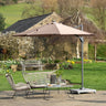 Platinum - Voyager T1 3m Round Taupe Free Arm Parasol