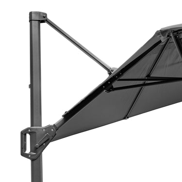 Platinum - Voyager T1 3m x 2m Rectangular Anthracite Free Arm Parasol