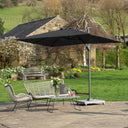 Platinum - Voyager T1 3m x 2m Rectangular Anthracite Free Arm Parasol