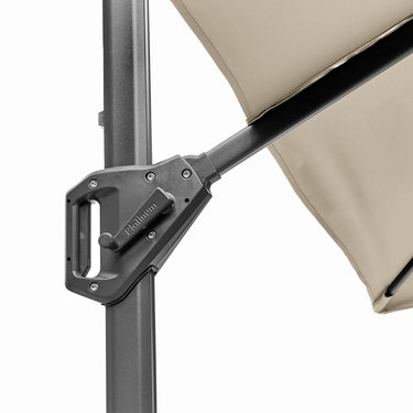 Platinum - Voyager T1 3m x 2m Rectangular Champagne Free Arm Parasol