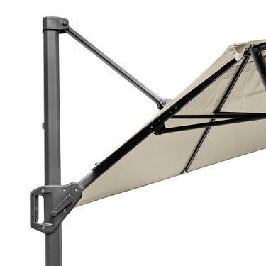Platinum - Voyager T1 3m x 2m Rectangular Champagne Free Arm Parasol